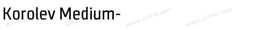 Korolev Medium字体转换